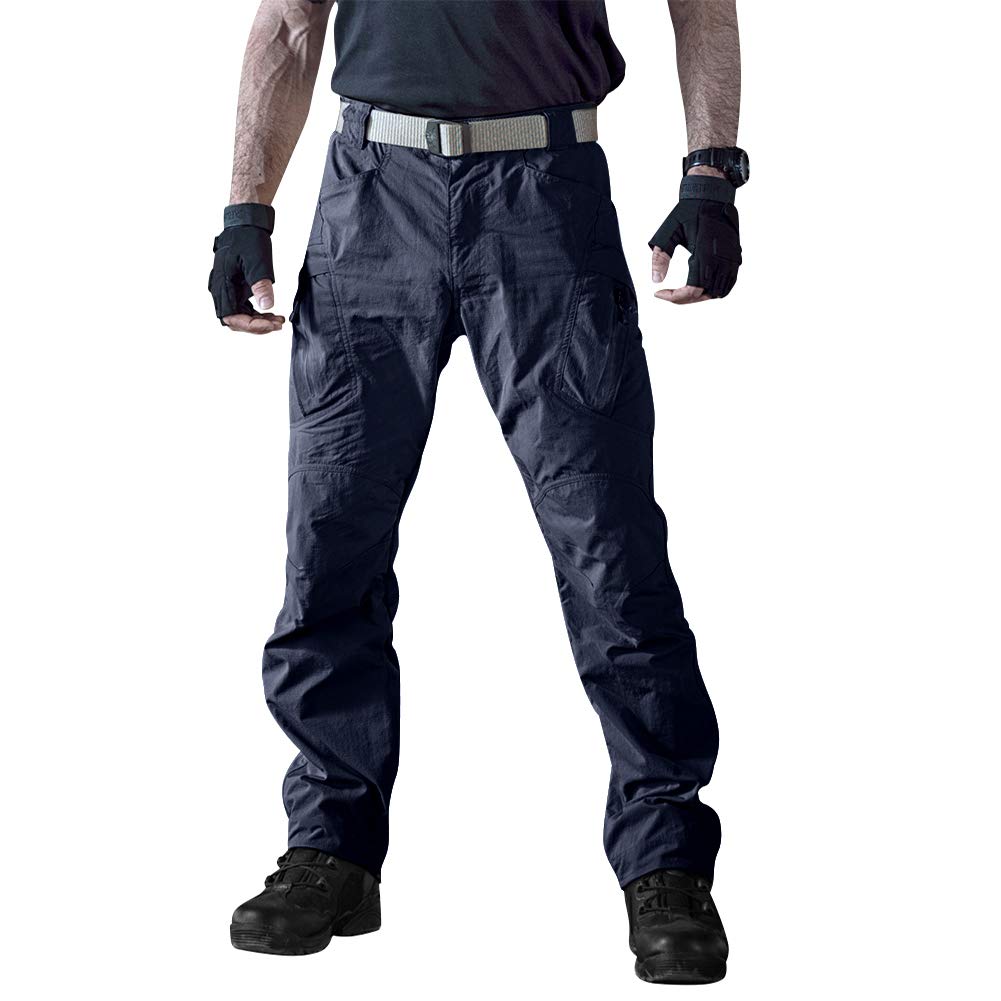 TACVASEN Men's Cargo Work Pants - Durable Tactical Pants with 9 Pockets, Water Resistant & Lightweight for Construction, Hiking & Outdoor Activities | Perfect for Work, Camping & Adventure
