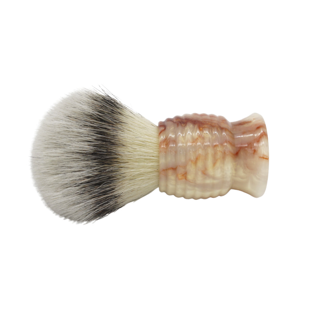 25mm Mühle STF XLarge Shaving Brush with AP Shave Co. Crushed Mud Resin Handle #84 | Premium Shavemac Synthetic Shave Brush for Men | Perfect for Wet Shaving & Beard Grooming