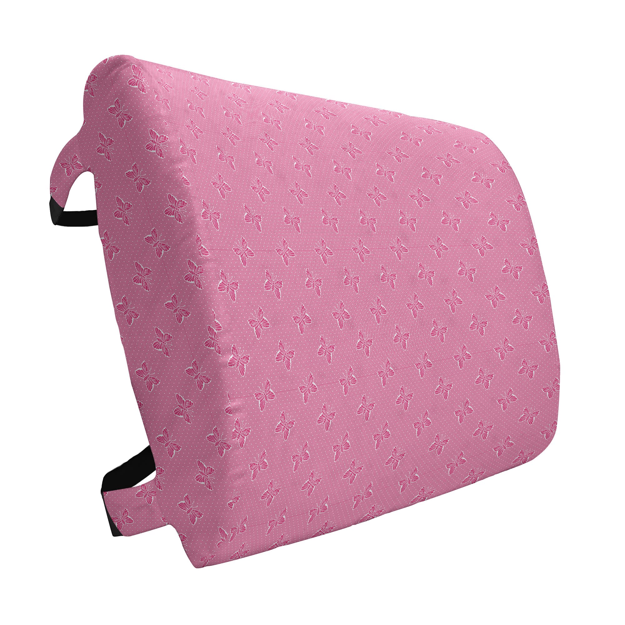 Ambesonne Pink Polka Dots Lumbar Support Pillow - High Density Foam for Office Chair & Car Seat - 14