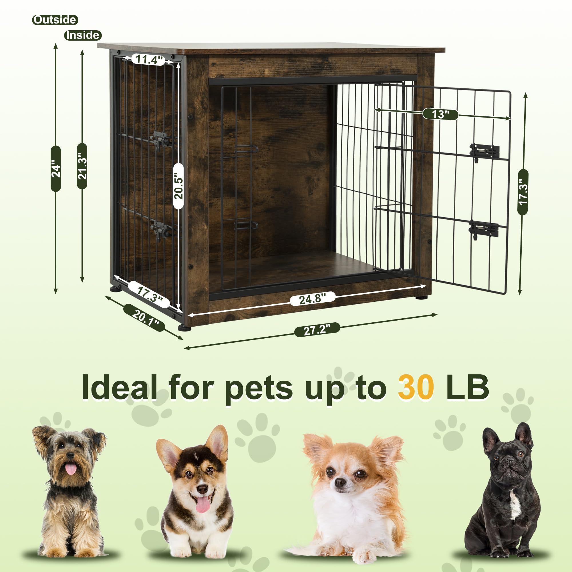 Small Dog Crate Furniture - 27.2