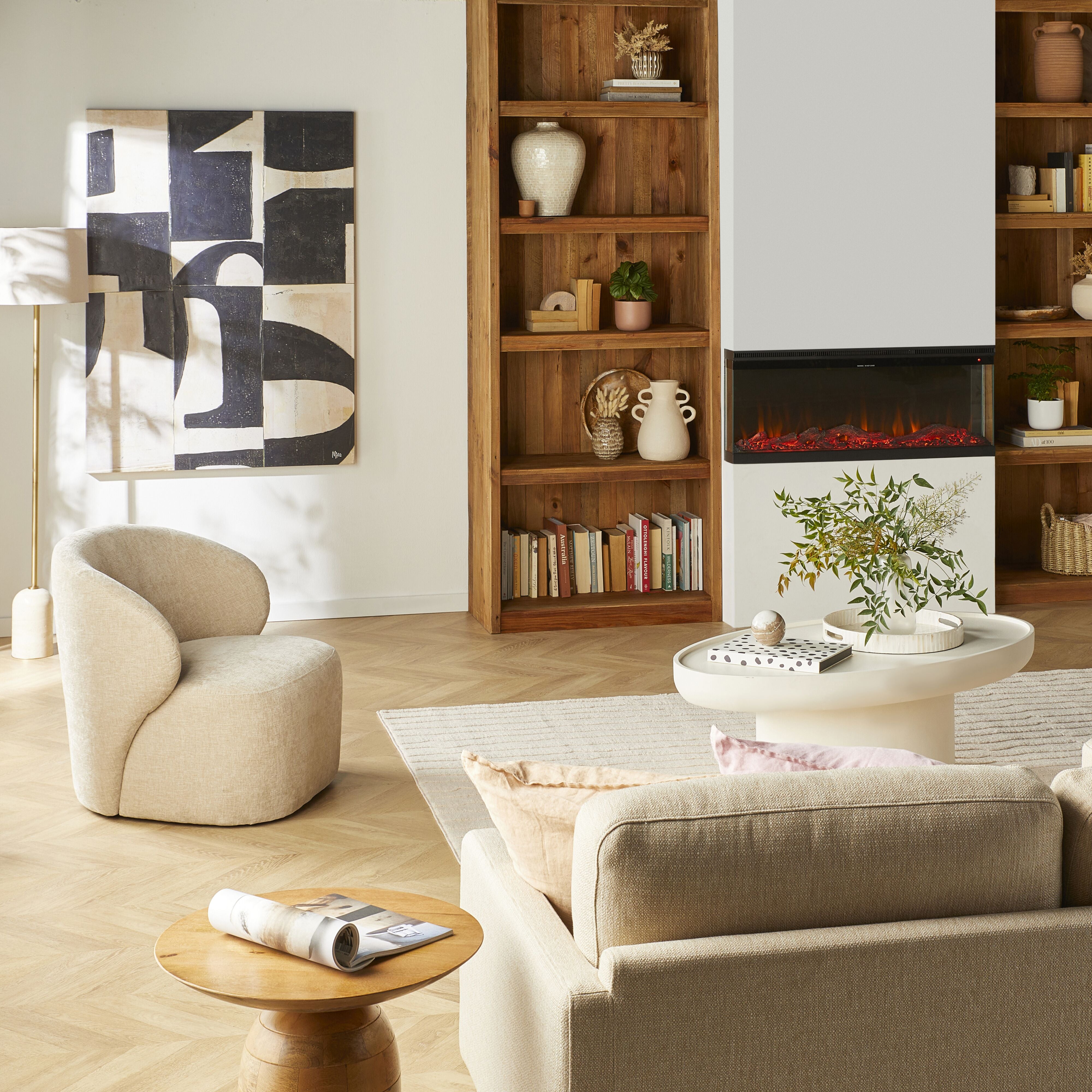 Boston Electric Fireplace Heater - 60