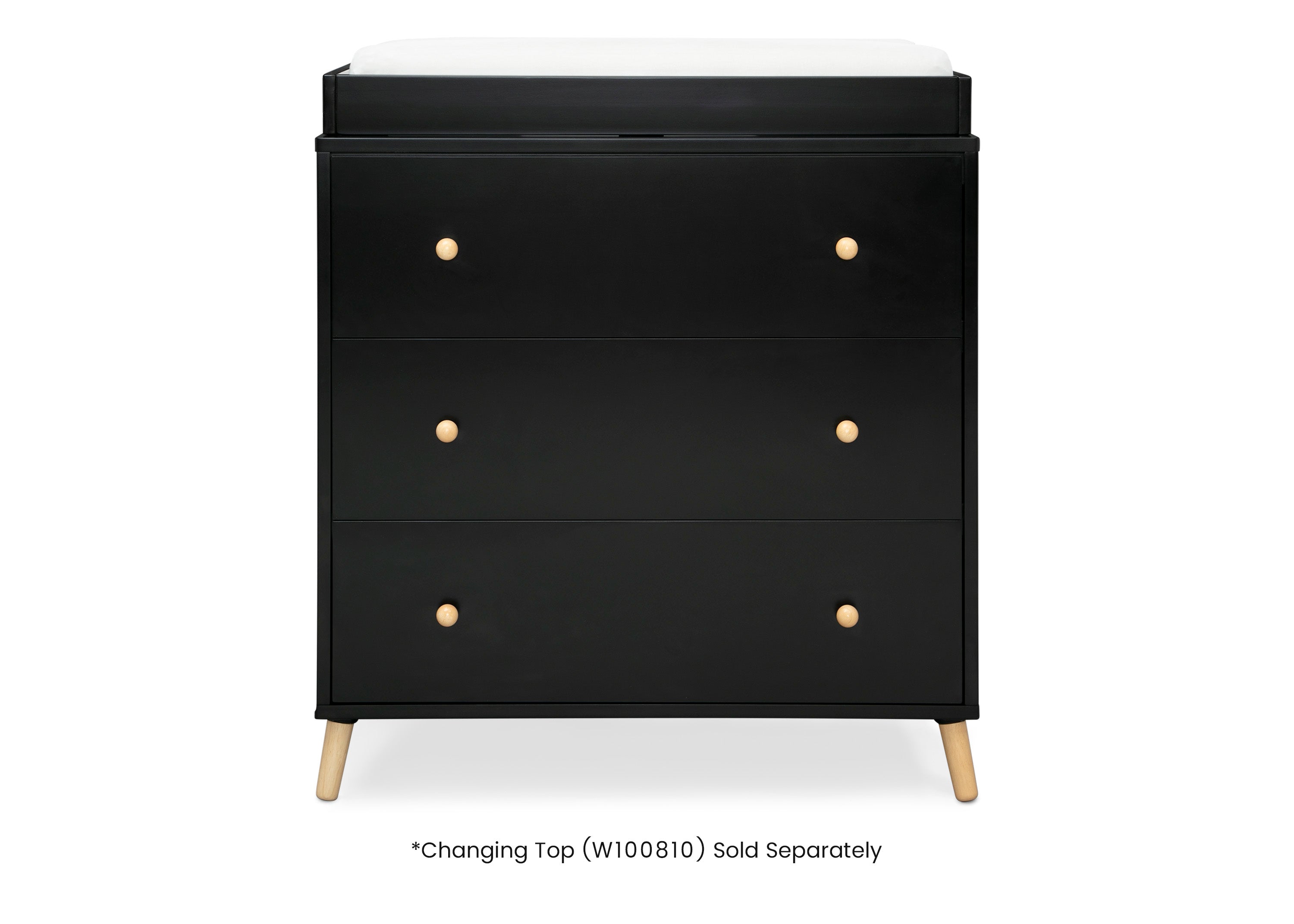 Essex 3-Drawer Wooden Dresser with Interlocking Drawers - Sturdy Bedroom Storage for Clothes and Accessories | Perfect for Master Bedroom, Guest Room or Dorm Organization
