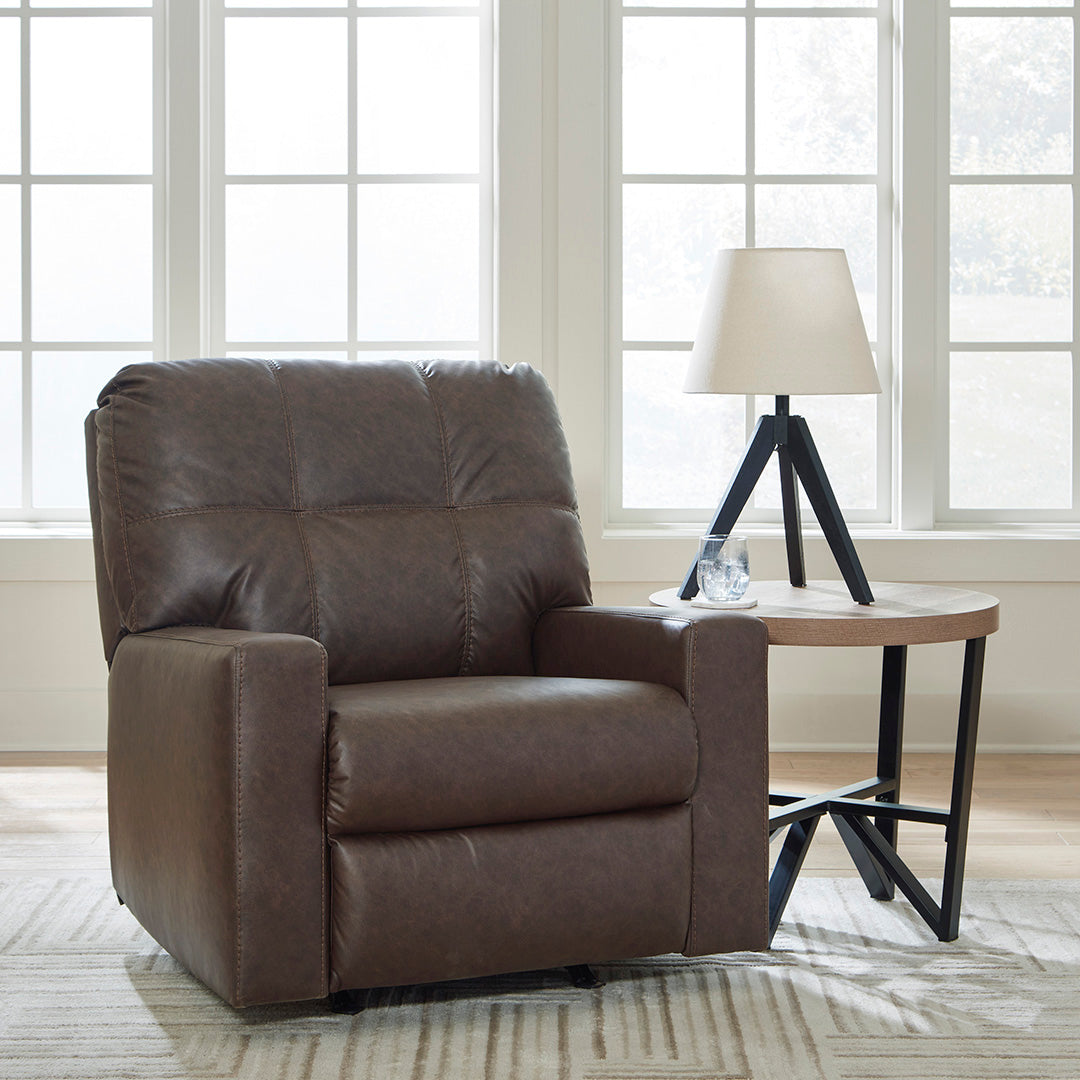 Barlin Mills Rocker Recliner Chair - Comfortable Swivel Glider Reclining Lounge Chair with Padded Cushions - Perfect for Living Room, Nursery, and Bedroom Relaxation