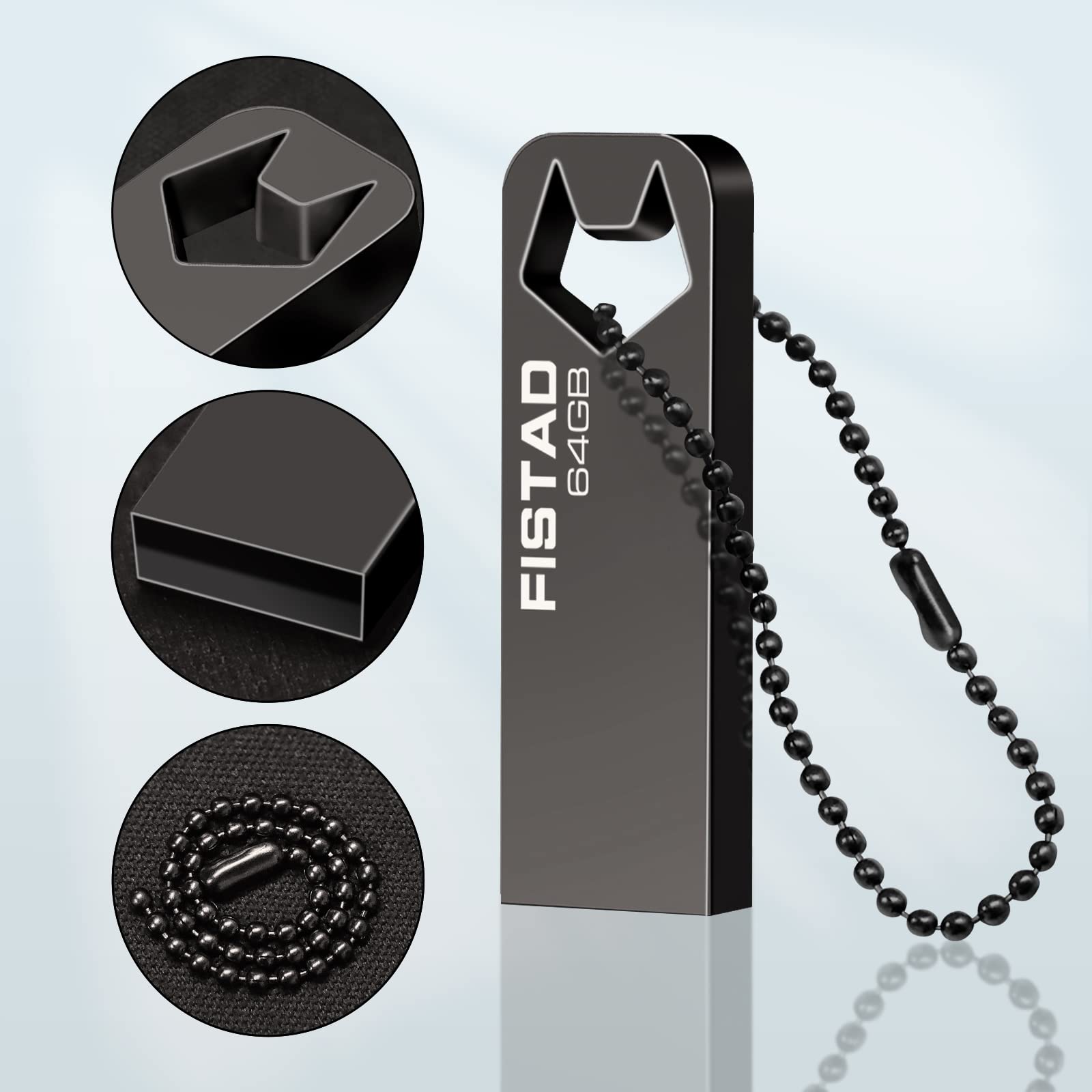 64GB USB Flash Drive - Metal Waterproof Pen Drive for PC, Laptop & Tablet Storage