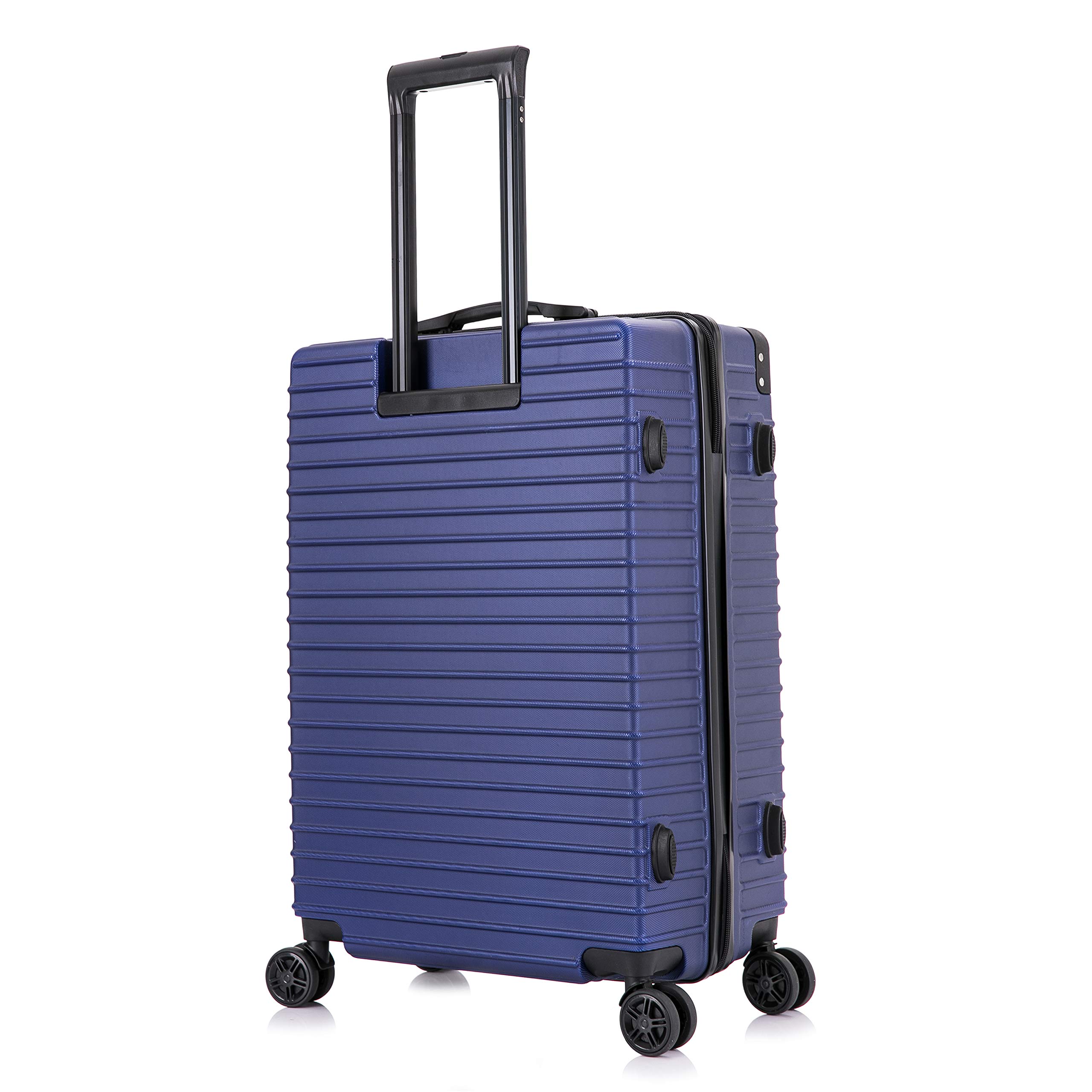 DUKAP TOUR 3-Piece Hardside Luggage Set with 360° Spinner Wheels - 20/24/28 Inch TSA Lock Suitcases with Ergonomic Gel Handle for Smooth Travel | Perfect for Business Trips, Family Vacations & International Travel (Blue)