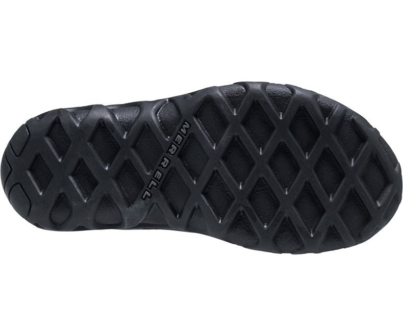Merrell Men's Black Leather Jungle Moc Slip-On Shoes - Comfortable Casual Loafers for Outdoor Hiking, Walking & Everyday Wear