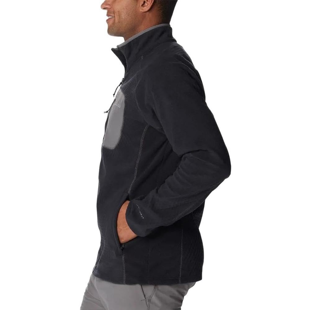 Columbia Men's Outdoor Tracks™ Full Zip Fleece Jacket - Lightweight, Water-Resistant Hiking & Camping Gear for Cold Weather Adventures