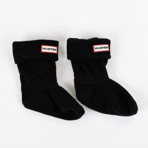 Hunter Kids Black Fleece Boot Socks - Warm Winter Socks for Boys & Girls - Perfect for Snow Boots, Hiking & Outdoor Activities