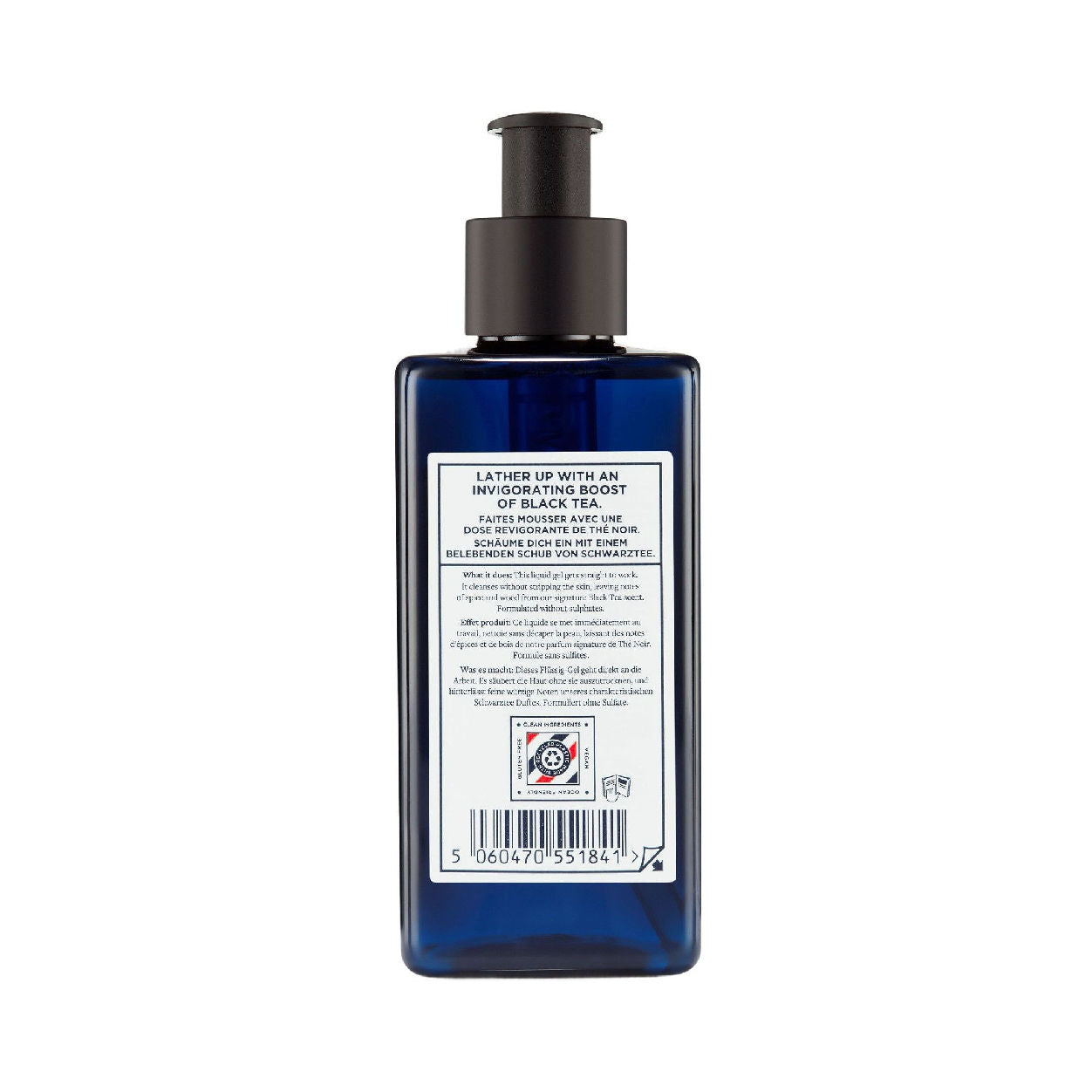 Premium Black Tea Body Wash for Men & Women - Antioxidant Rich, Hydrating & Refreshing Shower Gel for Dry & Sensitive Skin - Perfect for Morning & Night Use