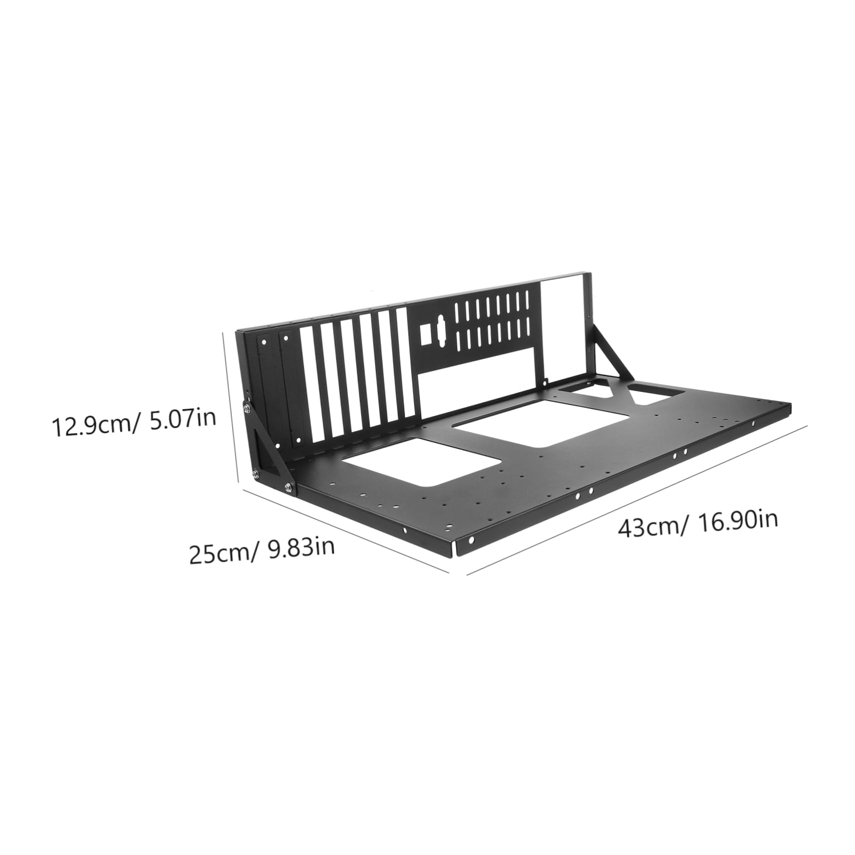 Jojofuny 2-Pack Motherboard Holder - Open Air Frame Case for Computer Motherboards - Durable Metal Motherboard Shelf Bracket - Perfect for PC Building, Repair & Testing Workstations
