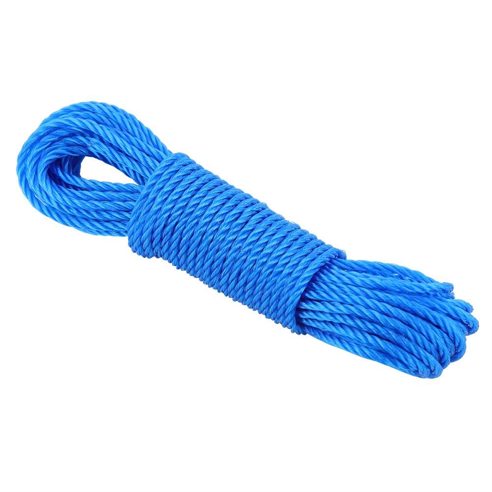 01 Heavy Duty Nylon Rope - 10M Durable Gardening Rope, Dog Leash & Climbing Traction Strapping for Camping, Outdoor Activities & Garden Accessories (Blue) - Perfect for Hiking, Pet Walking & Plant Support