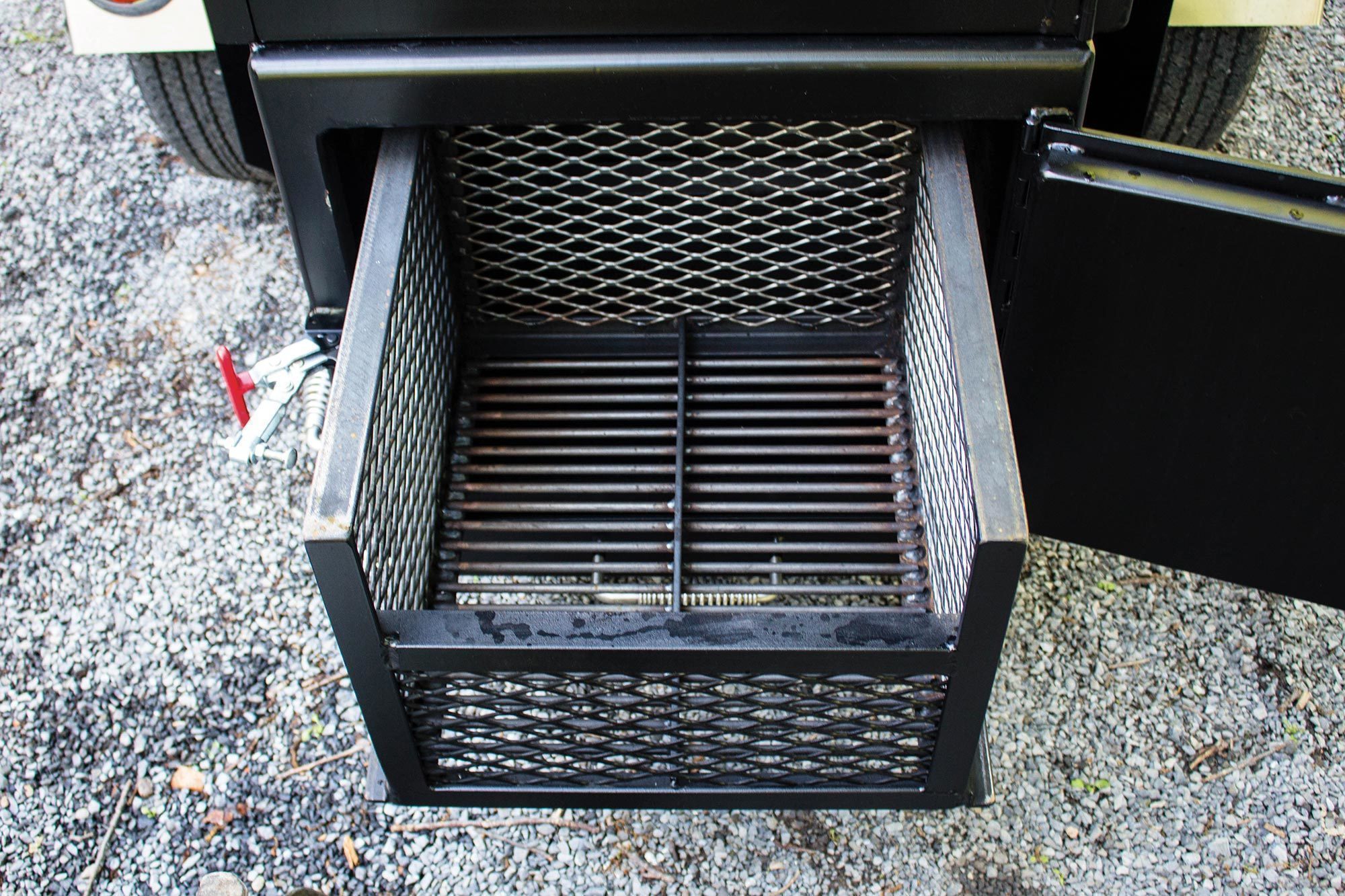 Premium Meadow Creek TS 250 BBQ Offset Smoker Trailer - Heavy Duty Commercial Smoker for Competition, Catering & Outdoor Cooking