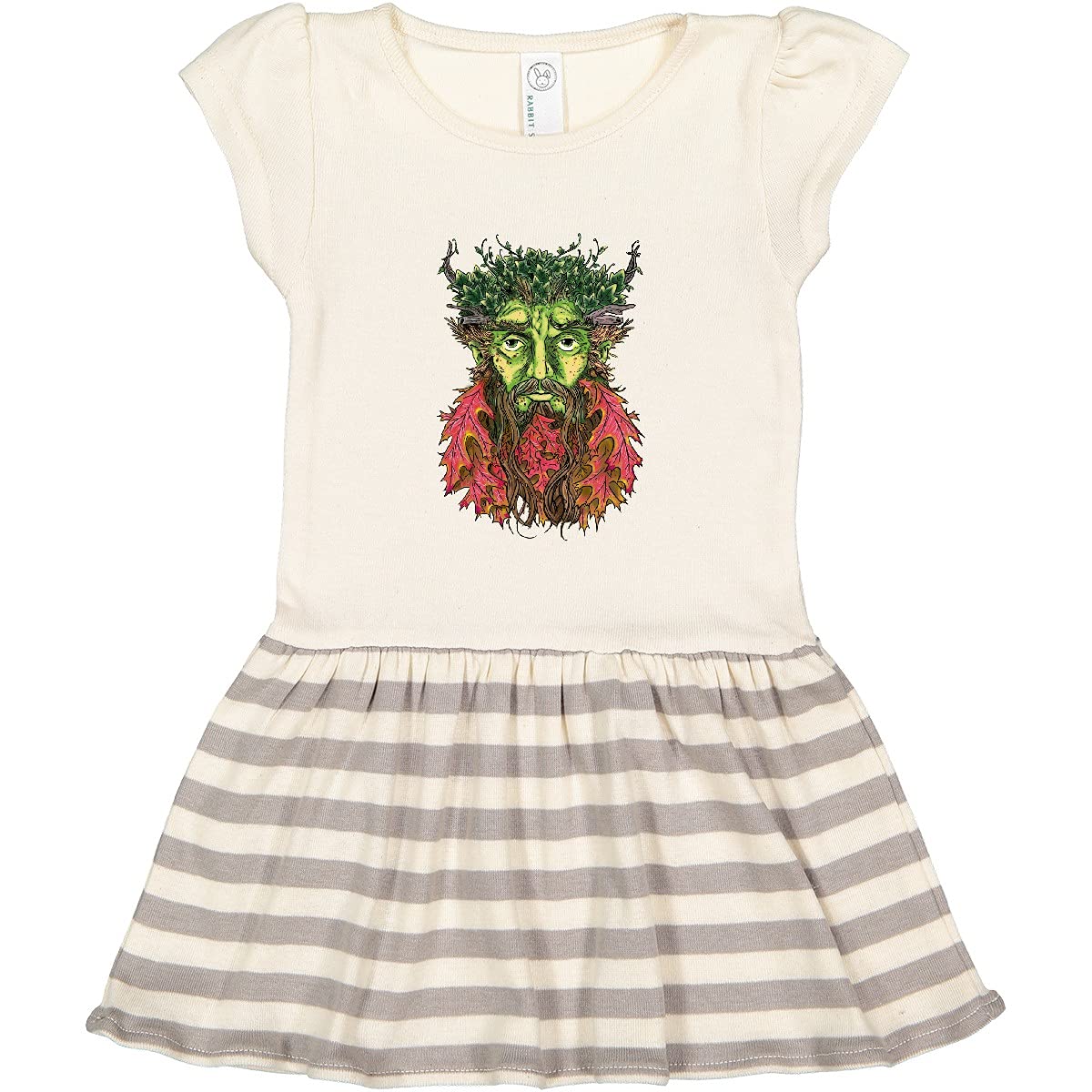 Inktastic Autumnal Equinox Green Man Toddler Dress - Cute Fall Outfit for Girls & Boys | Perfect for Autumn Festivals, Pumpkin Patch Visits & Family Photos