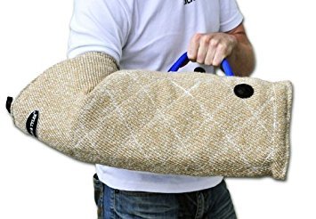 Dean and Tyler Advanced Puppy Sleeve with Bar, Jute - Adjustable Dog Training Sleeve for Bite Work & Protection Training - Fits Both Hands - Perfect for K9, Police & Security Dog Training