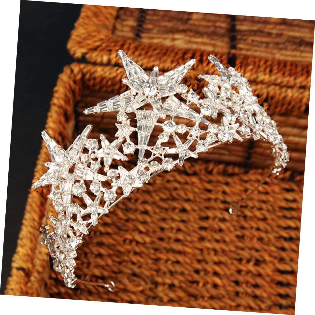 Beavorty 2pcs Crystal Headpiece Bandana Headband - Rhinestone Headwear for Women, Bridal Tiara & Wedding Hair Accessories - Perfect for Brides, Prom, Parties & Special Occasions