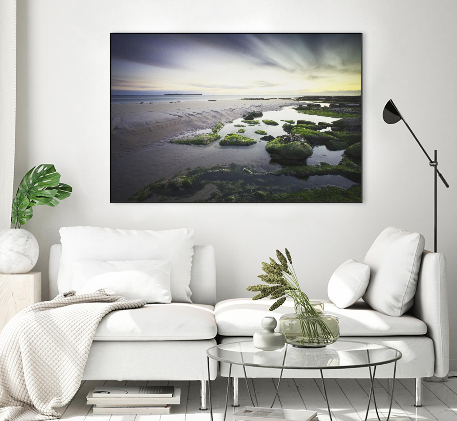 Cooper Dawn Over Seahouses Beach - Stunning Coastal Wall Art for Home & Office Decor | Perfect for Living Rooms, Bedrooms & Beach House Interiors