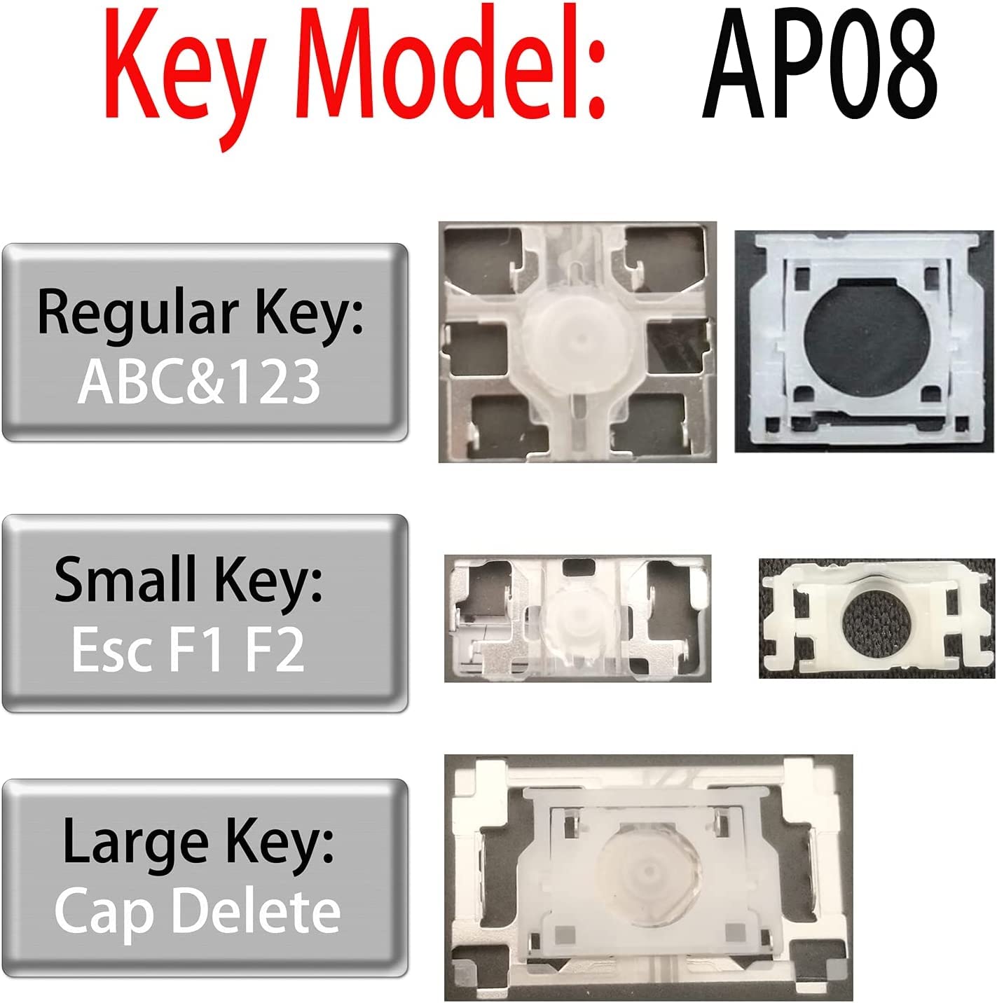 Replacement AP08 Type L Keycap & Hinge for MacBook Pro Retina A1425 A1502 A1398 & MacBook Air A1369 A1466 A1370 A1465 - Perfect for Keyboard Repair & DIY Laptop Maintenance