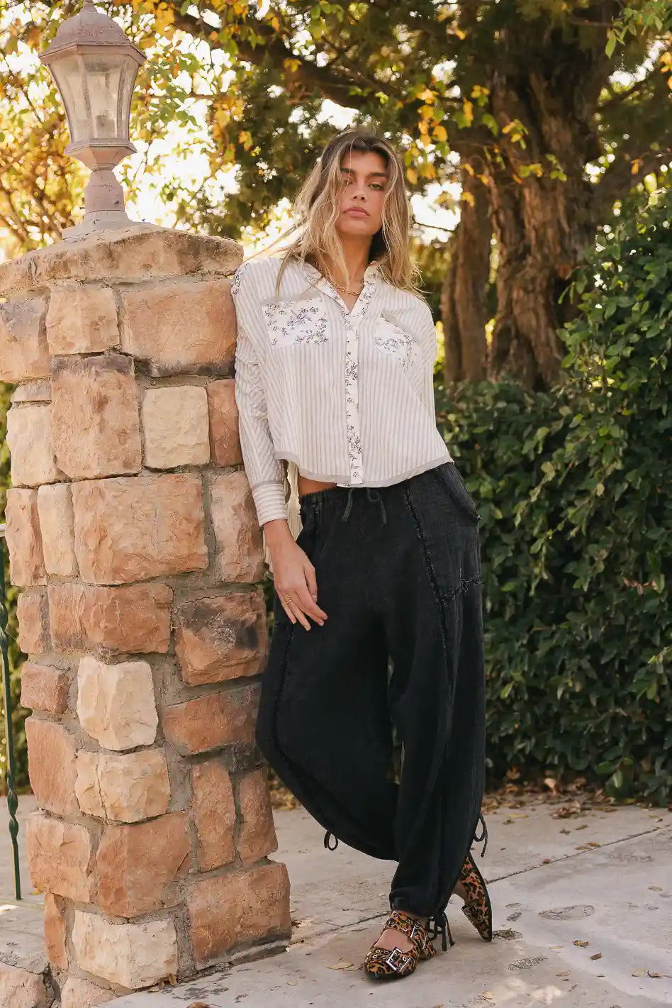 Avery Crinkle Joggers for Women - Soft Black High Waisted Lounge Pants with Elastic Waistband | Perfect for Yoga, Running, Travel & Casual Wear