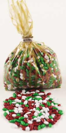 Scott's Cakes Christmas Mix Chocolate Covered Sunflower Seeds - 1 Pound Resealable Bag with Gold Stripes - Perfect for Holiday Gifts, Party Snacks & Office Treats