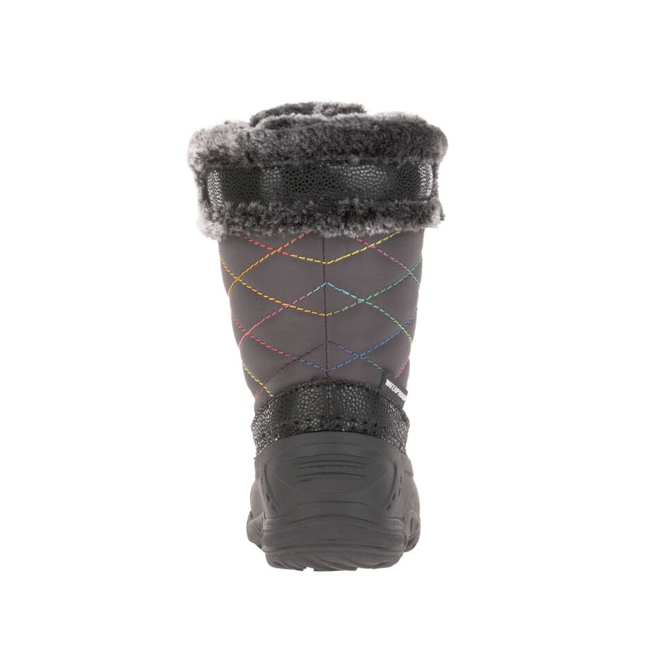Kamik Charcoal/Orchid Star 2 Toddler Boots - Waterproof Winter Snow Boots for Boys & Girls - Perfect for Outdoor Play, Snowy Days & Cold Weather Adventures