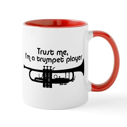 White/Red Inside - Trumpet Player Mug