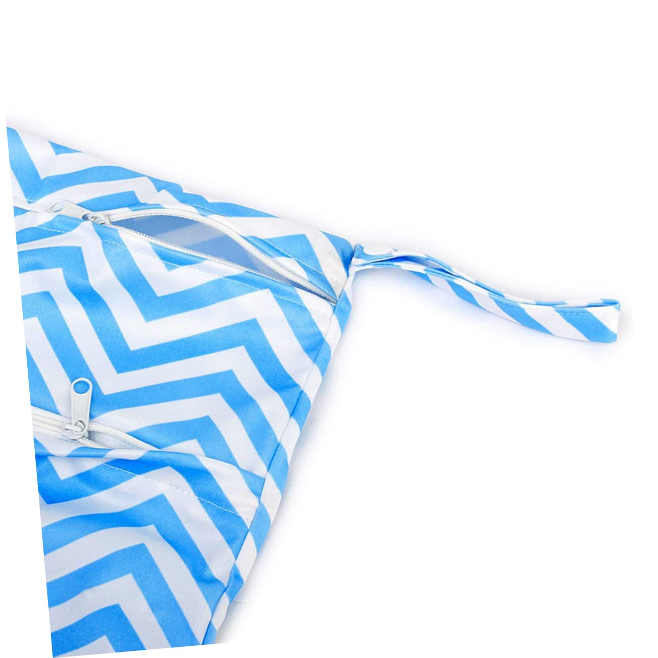 **ifundom 2-Pack Waterproof Baby Diaper Nappy Bags - 14.2x11.8 Inch Polyester Pouch for Travel, Daycare & On-the-Go (Blue)**