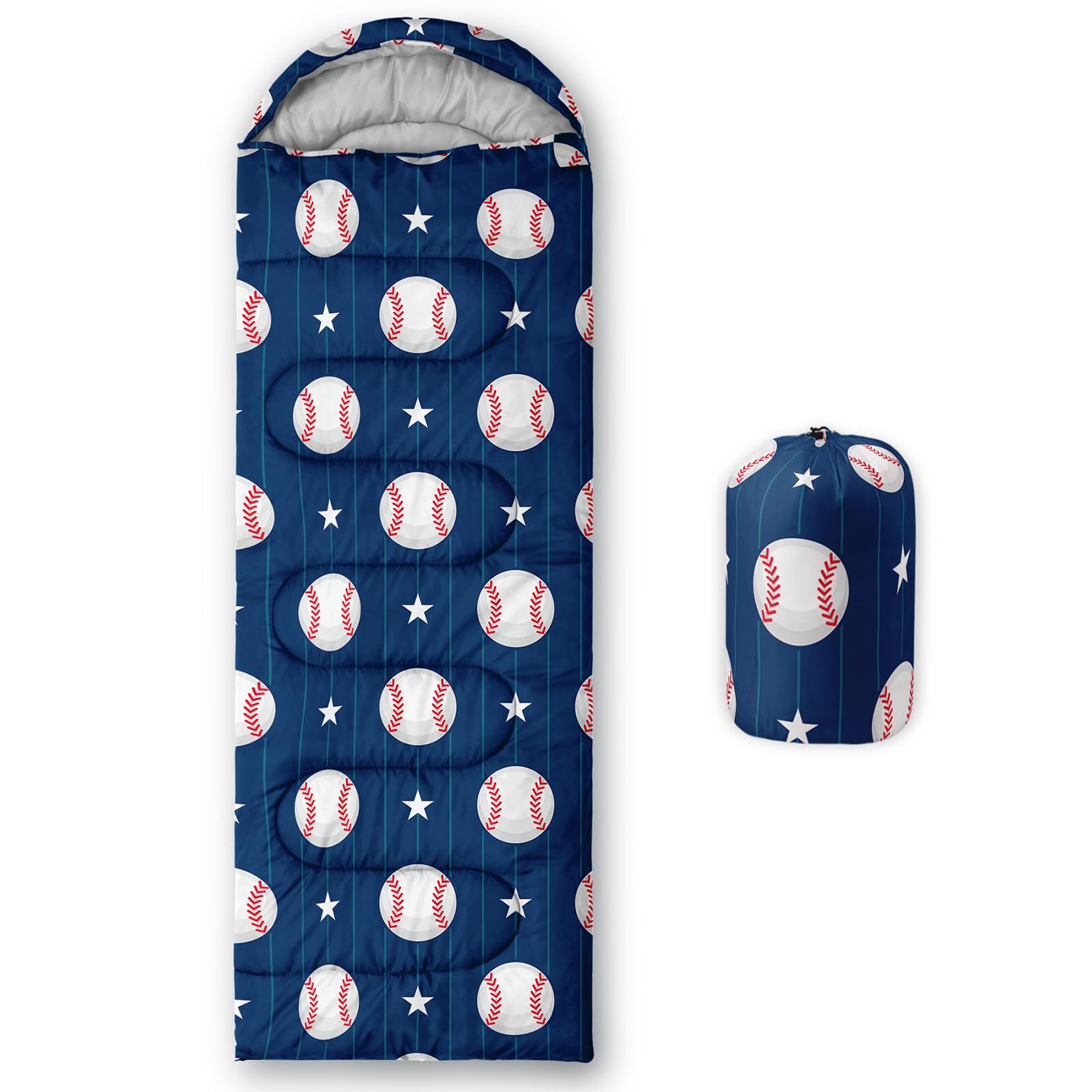 QOOMO 3 Season Lightweight Waterproof Sleeping Bag for Adults & Kids - Warm & Cool Weather Camping Gear for Travel, Hiking, and Outdoor Adventures