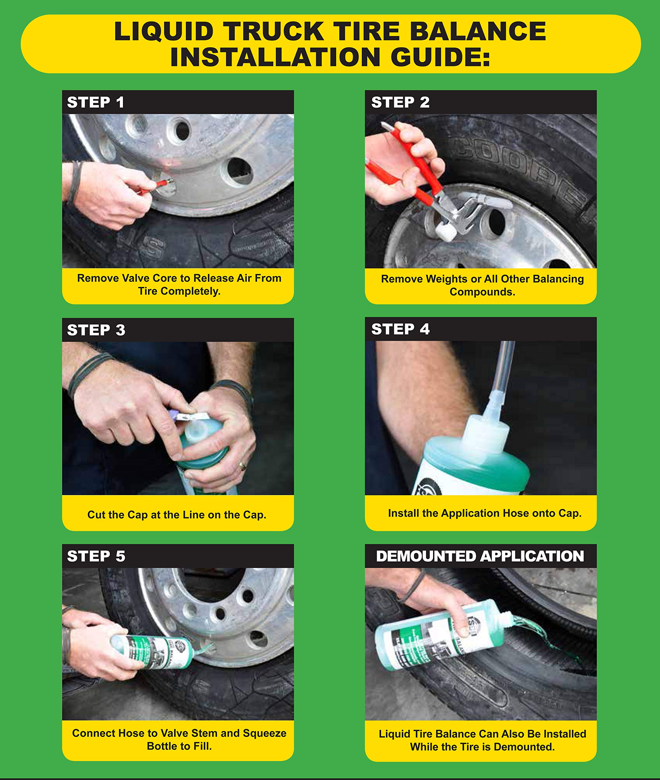 ESCO-20471 ESCO Liquid Tire Balance - 12 Pack (32oz Bottles) - Perfect for Truck, Tractor & Heavy Equipment Tire Balancing