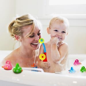 Best Baby Bath Toys Fishing Game for Toddlers 2-4 Years Old - 2 Toy Fishing Rods & 6 Floating Sea Animals - Fun Water Play Learning Game for Kids - Perfect for Paddling Pool, Bathtime & Outdoor Play