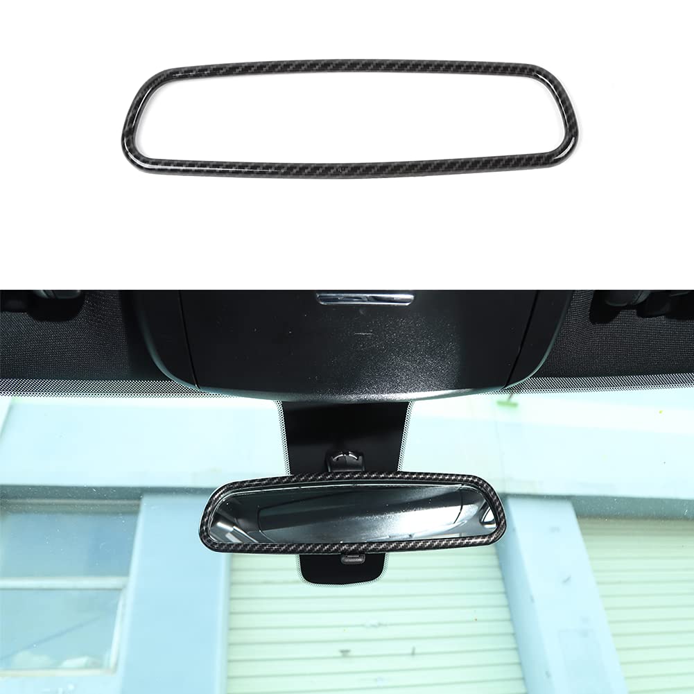 ABS Carbon Fiber Rearview Mirror Cover for Dodge Charger 2010-2021 - Interior Upgrade