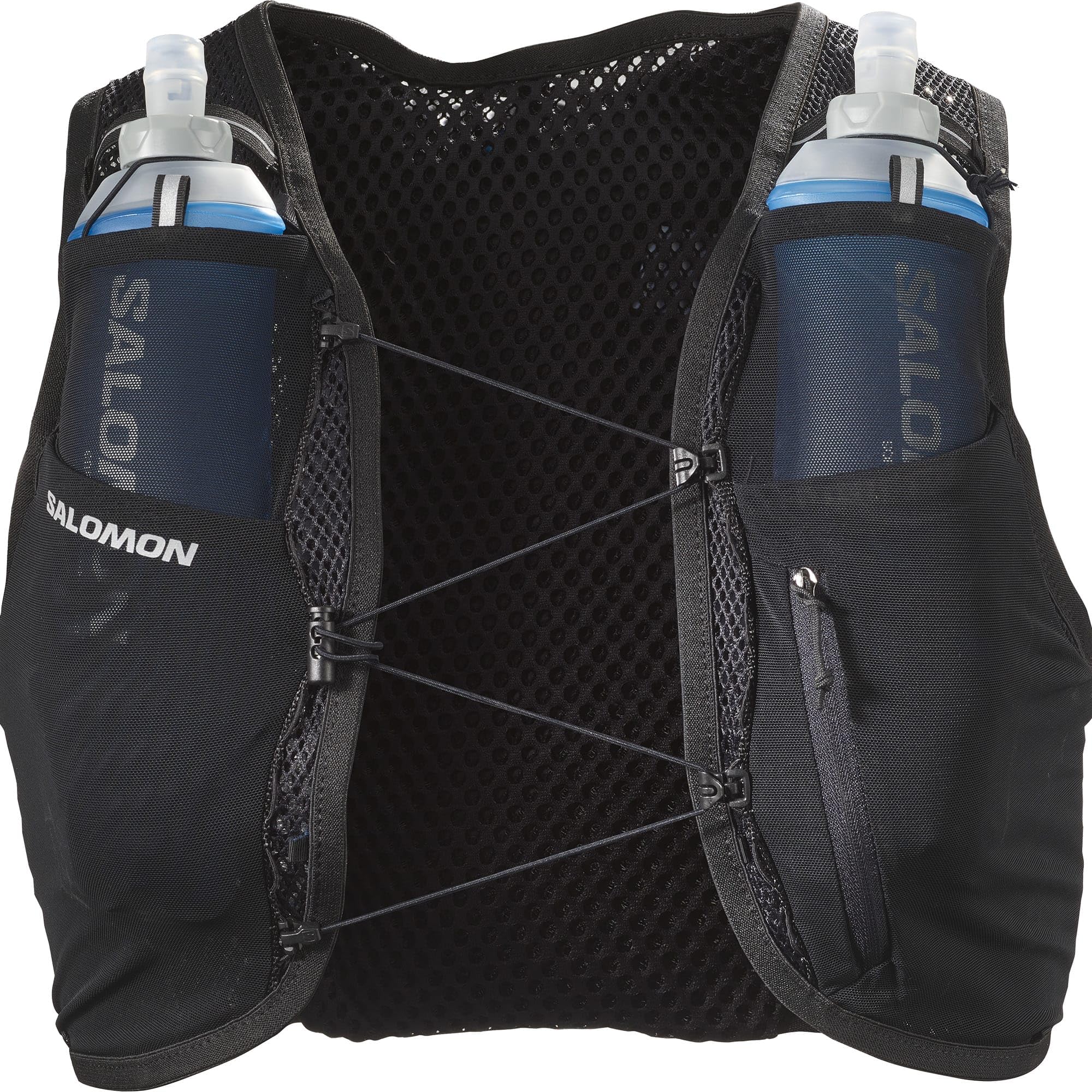 Salomon Active Skin 4 Unisex Hydration Vest - Lightweight Running Backpack with 500ml Soft Flasks for Trail Running, Hiking & Mountain Biking - Perfect for Outdoor Adventures & Endurance Sports