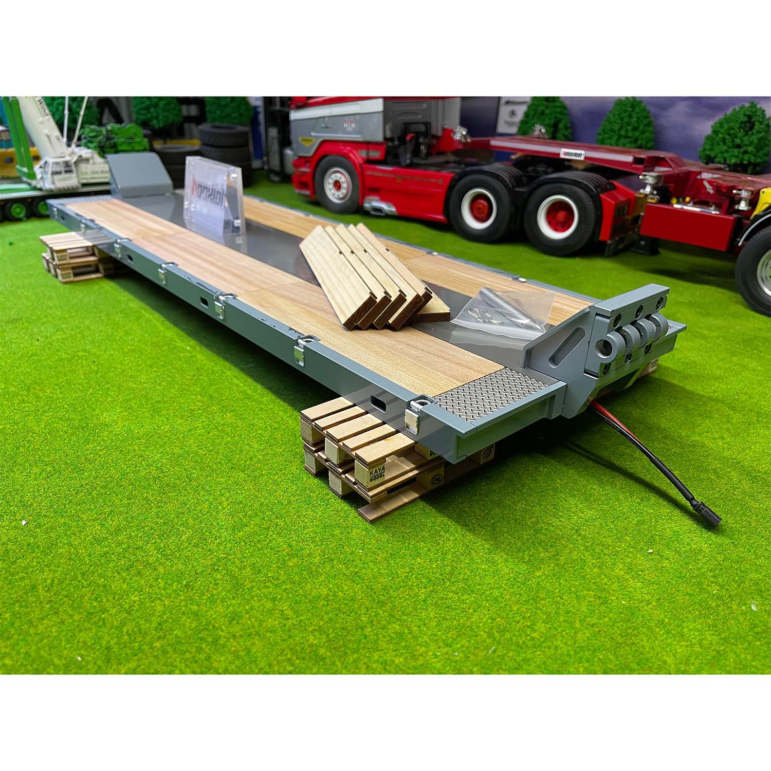 High-Quality Metal CNC Flat Module for 1/14 Scale Heavy Trailer DIY - Compatible with TAMIYA RC Tractor Truck & Remote Controlled Vehicles - Perfect for Hobbyists & Model Enthusiasts - Ideal for Custom Builds, RC Racing & Collectible Displays