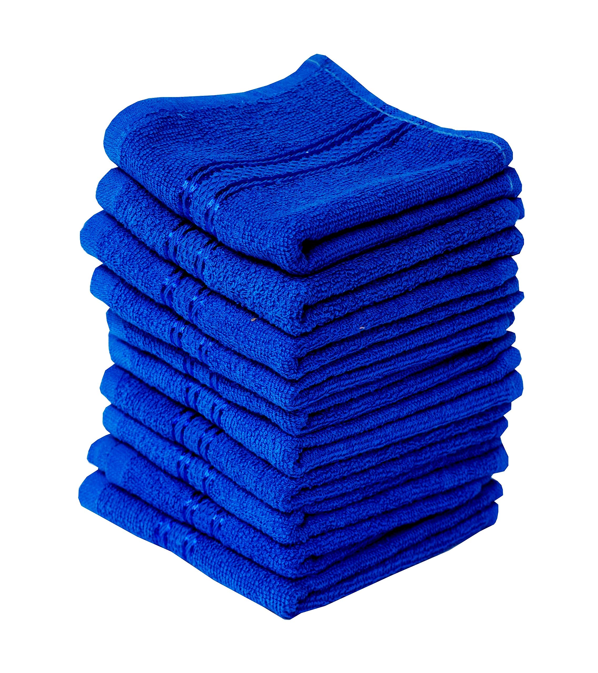 Space Fly SILVERLINE Love Touch Ultra Soft 300 GSM 100% Cotton Hankies - Premium Face Towels & Handkerchiefs (10-Pack) for Daily Use, Travel & Gentle Skin Care