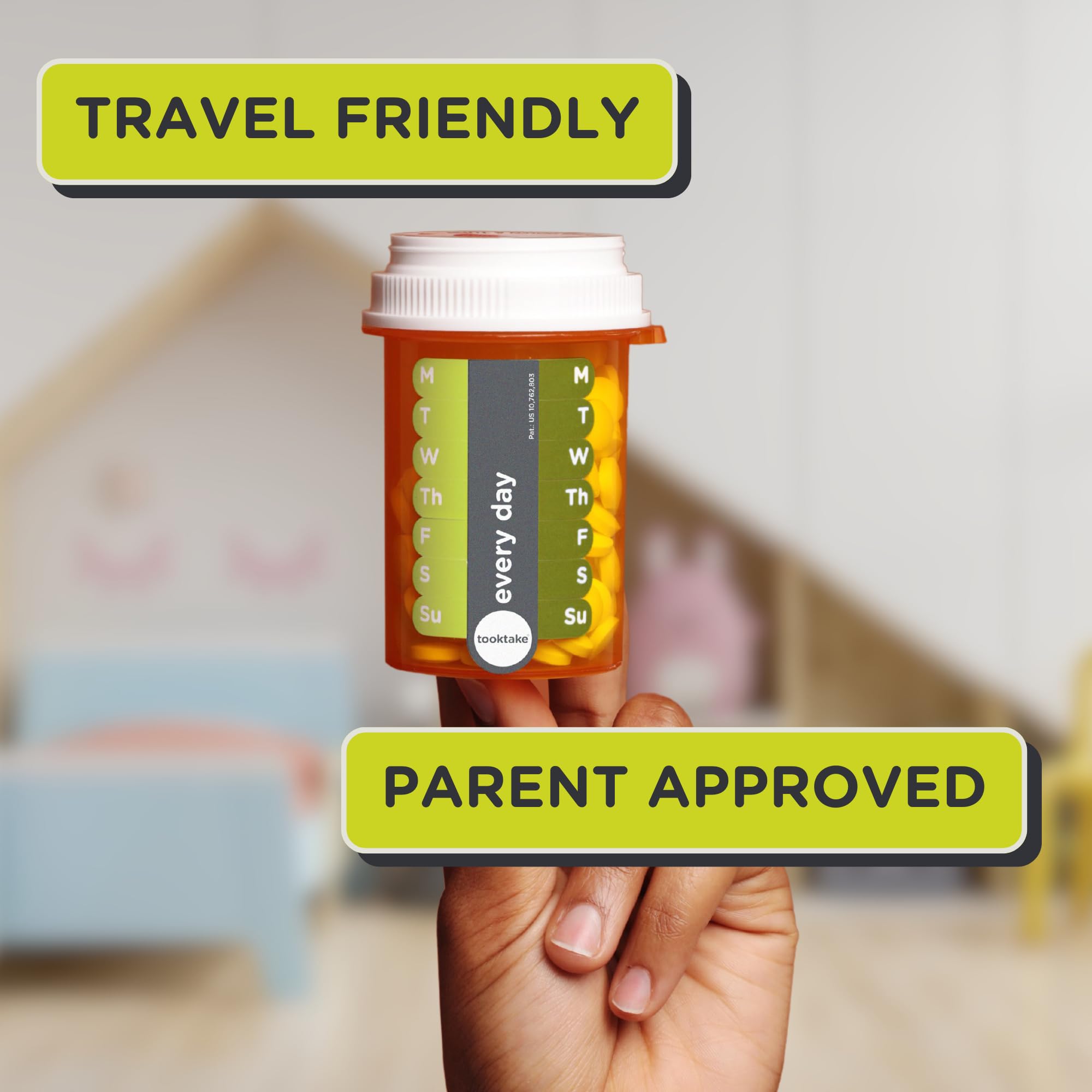 3-Pack Daily Pill Organizer & Vitamin Tracker Stickers - AM/PM, Day & Night, 7-Day Weekly Medicine Box for Pills, Vitamins & Medications | Perfect for Travel, Home Use & Elderly Care