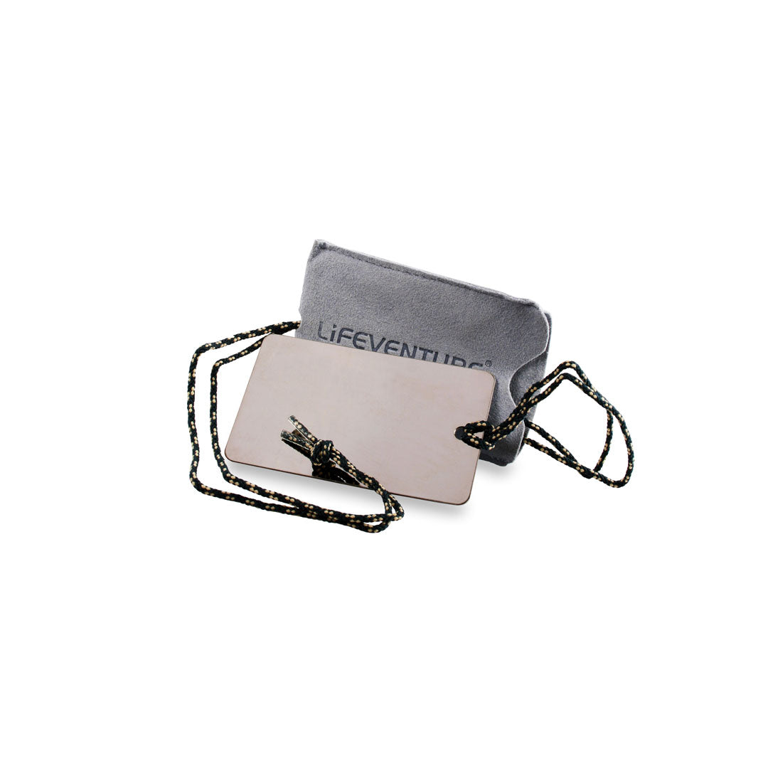 Lifeventure Travel Mirror - Compact & Lightweight Folding Mirror for On-the-Go - Perfect for Camping, Travel, and Gym Use