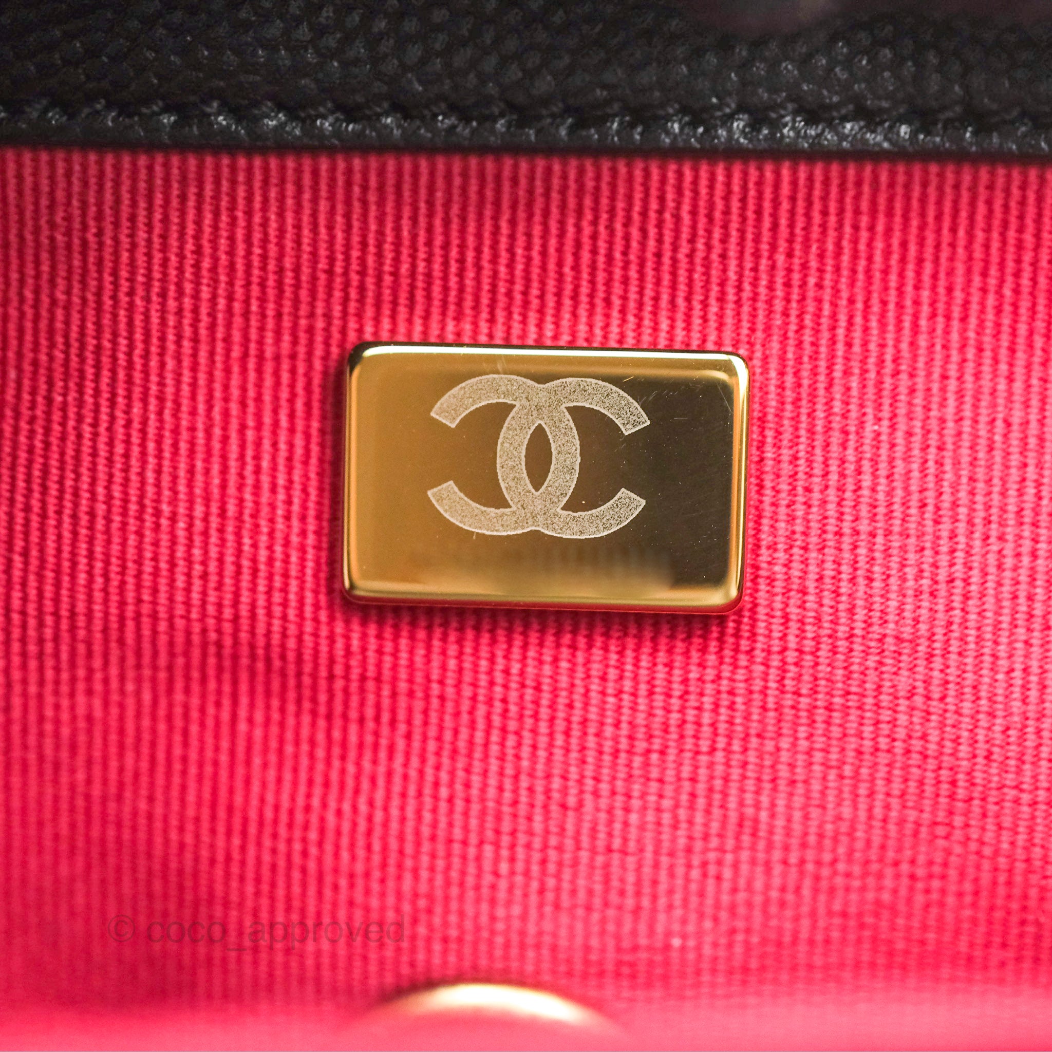 Chanel Quilted Caviar Leather Bracelet On Chain Flap Bag - Black with Aged Gold Hardware - Perfect for Evening Events, Parties & Luxury Fashion Accessories