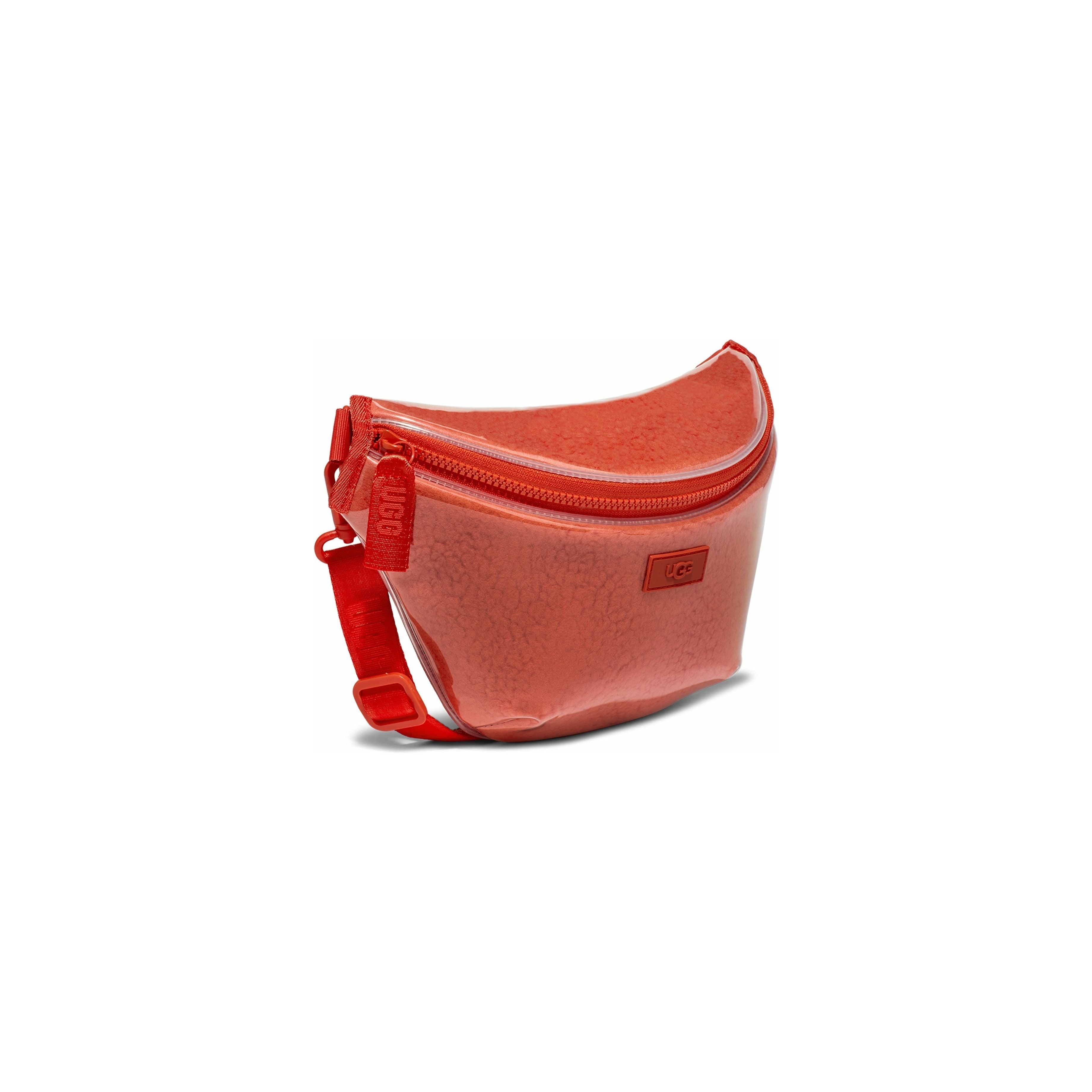 UGG Nasha Belt Bag - Clear Hazard Orange Crossbody Bag for Women | Fashion Waist Pack for Travel, Running, and Everyday Use