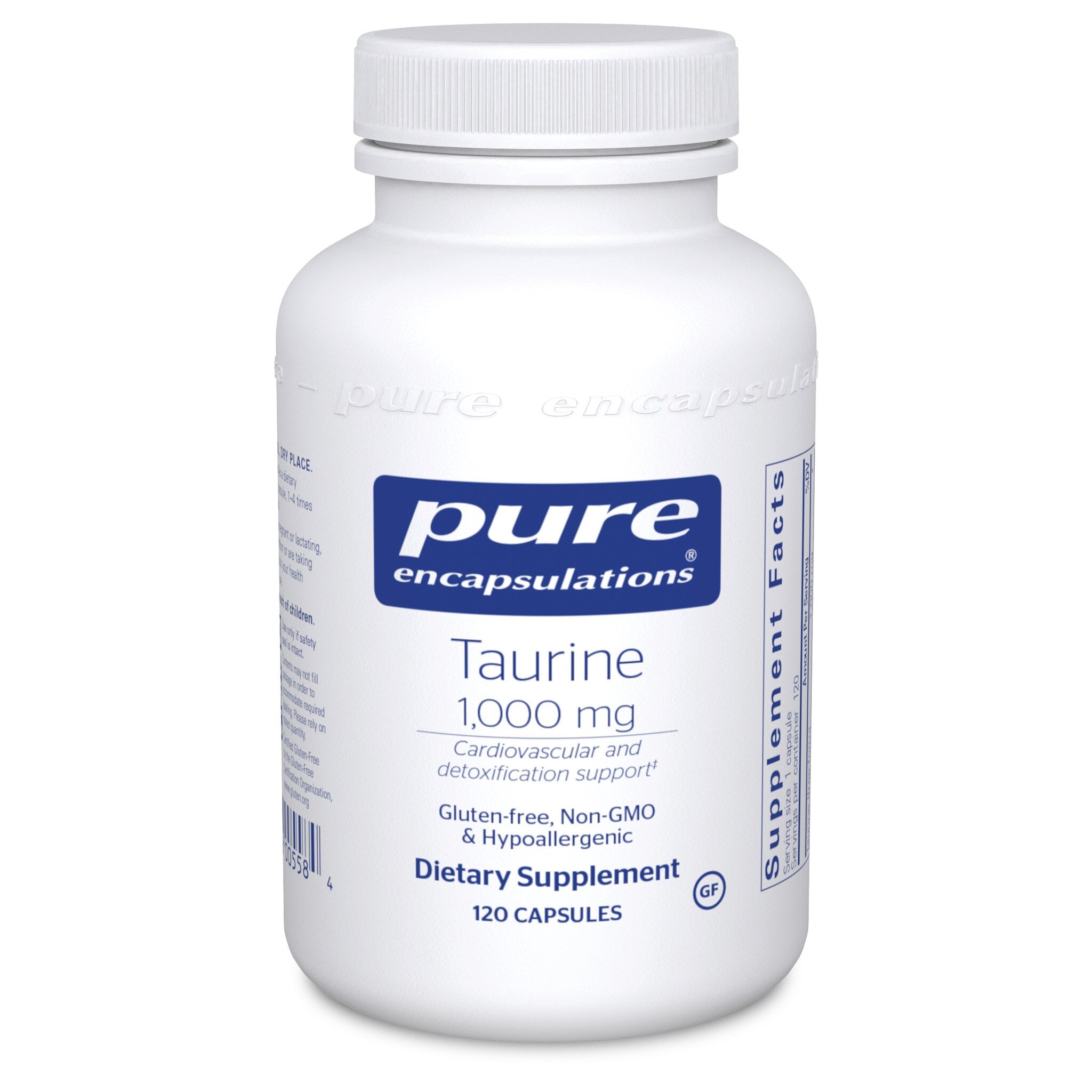 Pure Encapsulations Taurine 1000mg Supplement - Supports Heart Health, Energy & Exercise Performance - Vegan & Non-GMO Amino Acid for Athletes & Active Lifestyles