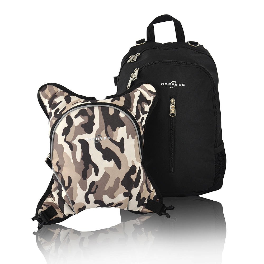 Obersee Rio Diaper Bag Backpack with Detachable Cooler - Large Waterproof Baby Changing Bag for Moms - Perfect for Travel, Park Outings & Daycare Use