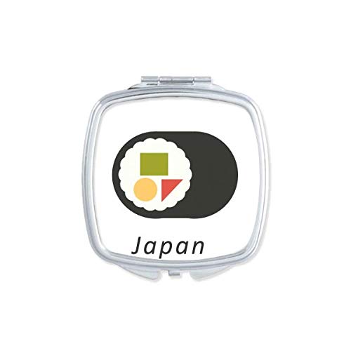 DIYthinker Traditional Japanese Maki Sushi Mirror - Portable Compact Double-Sided Pocket Makeup Mirror for Travel, Home Vanity & Handbag Essentials