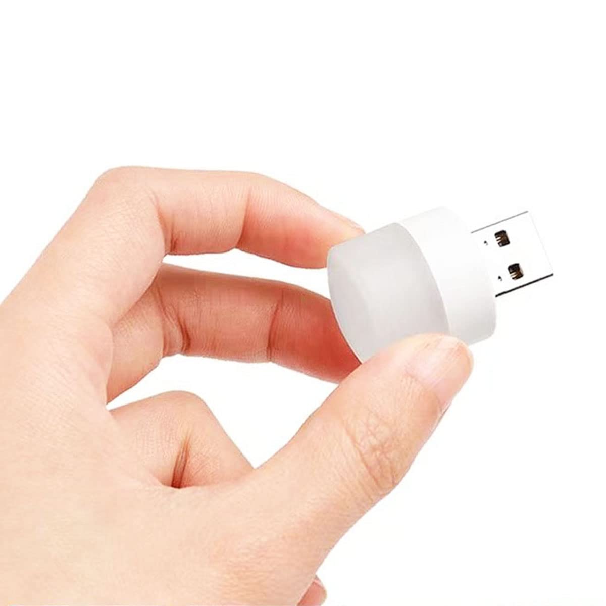 10 Pack USB LED Night Lights - Warm White for Bedroom, Bathroom & Nursery