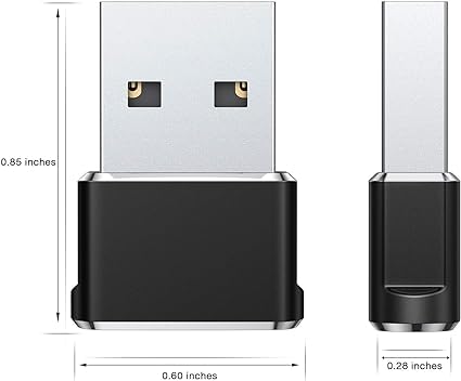 USB C to USB 3.0 Adapter - USB Type C Male to USB 3.0 Female Converter - Compatible with MacBook Pro/Air 2024, iPad Pro, Samsung Galaxy, Dell XPS - Fast Data Transfer for Laptops, Tablets & Smartphones