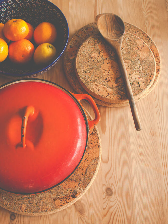 Premium Thick Cork Trivet - Heat Resistant & Eco-Friendly Kitchen Essential for Hot Pots, Pans, and Serving Dishes