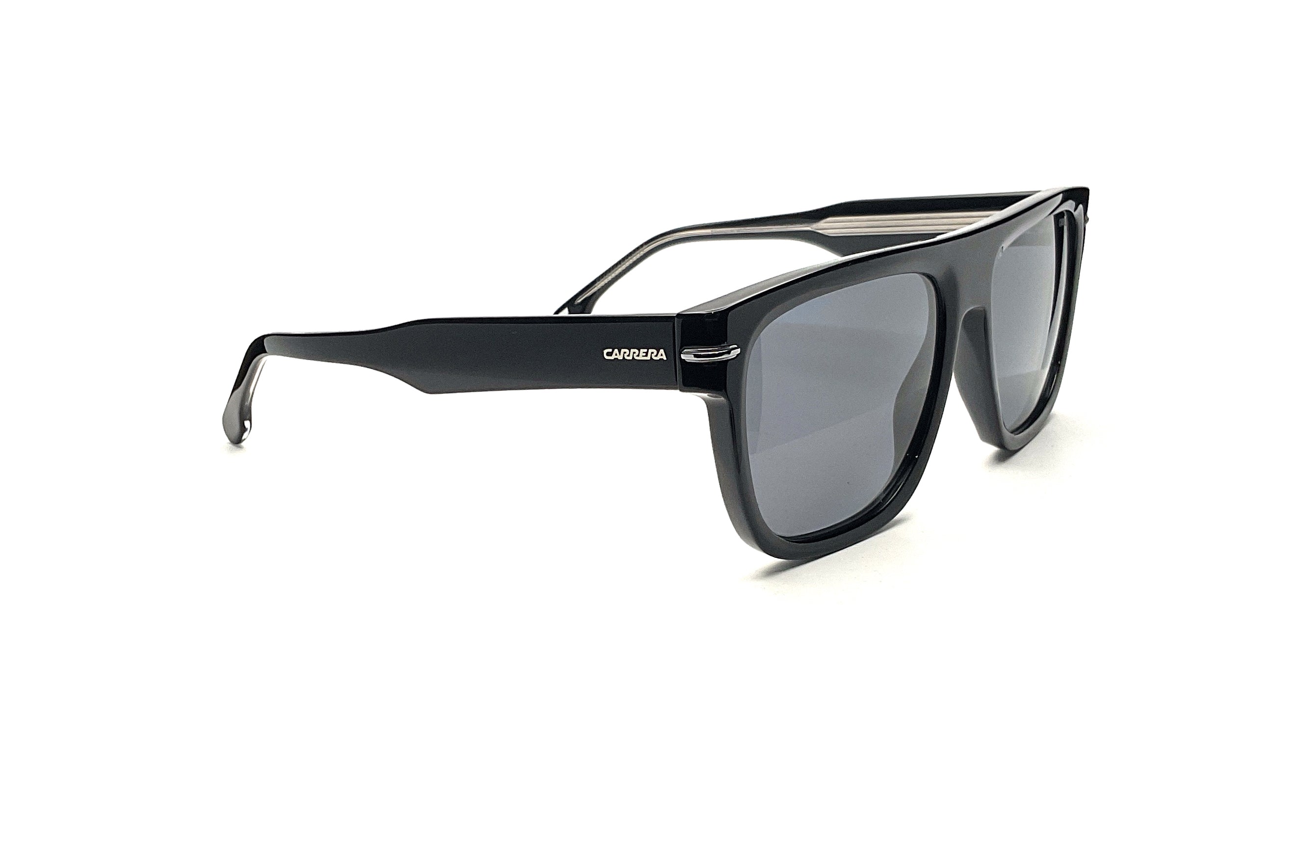 Carrera 340/S Black Ruthenium Sunglasses - Polarized Aviator Style for Men & Women - Perfect for Driving, Outdoor Sports & Fashion Accessories
