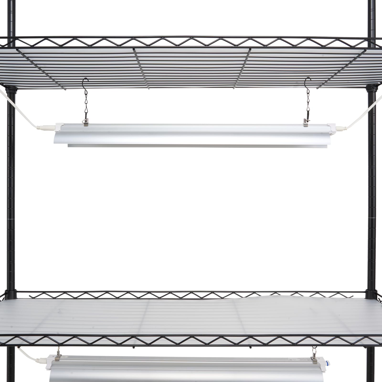 VEVOR 4 Tier Metal Plant Stand with 90W Full Spectrum Grow Light - Adjustable Indoor Plant Shelf with 3 Lighting Modes for Seed Starting, Herbs & Houseplants - Perfect for Home, Office & Garden Plant Display