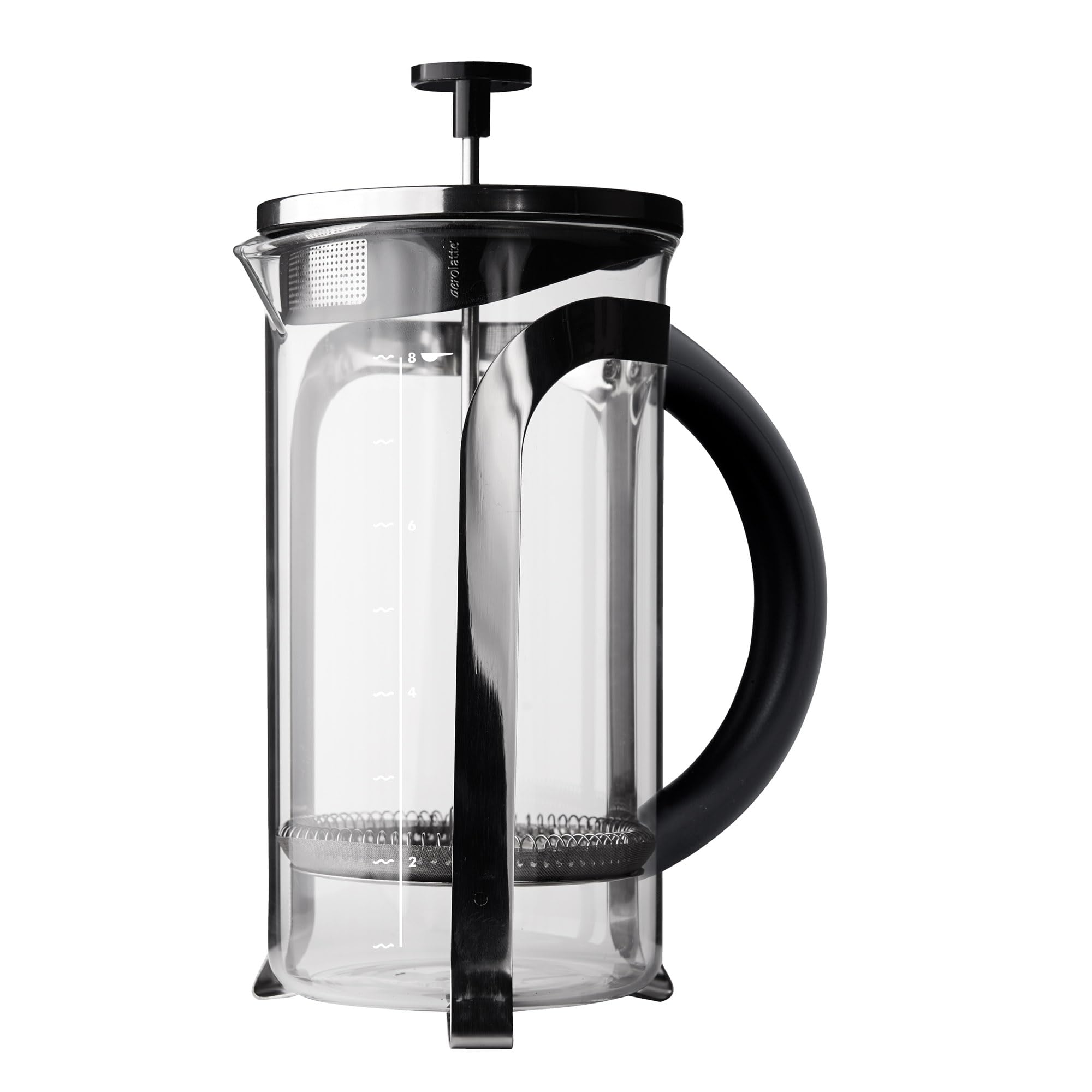 Aerolatte 8-Cup French Press Coffee Maker, 34-Ounce Stainless Steel Coffee Press for Home, Office & Camping - Perfect for Brewing Rich, Bold Coffee