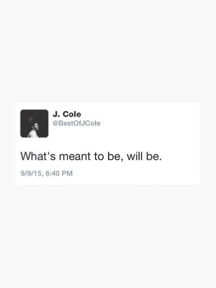 J Cole Tweet Sticker Pack - Waterproof Vinyl Decals for Hydro Flask, Laptops & Skateboards - Perfect for Customizing Water Bottles, Tech Gear & Sports Equipment