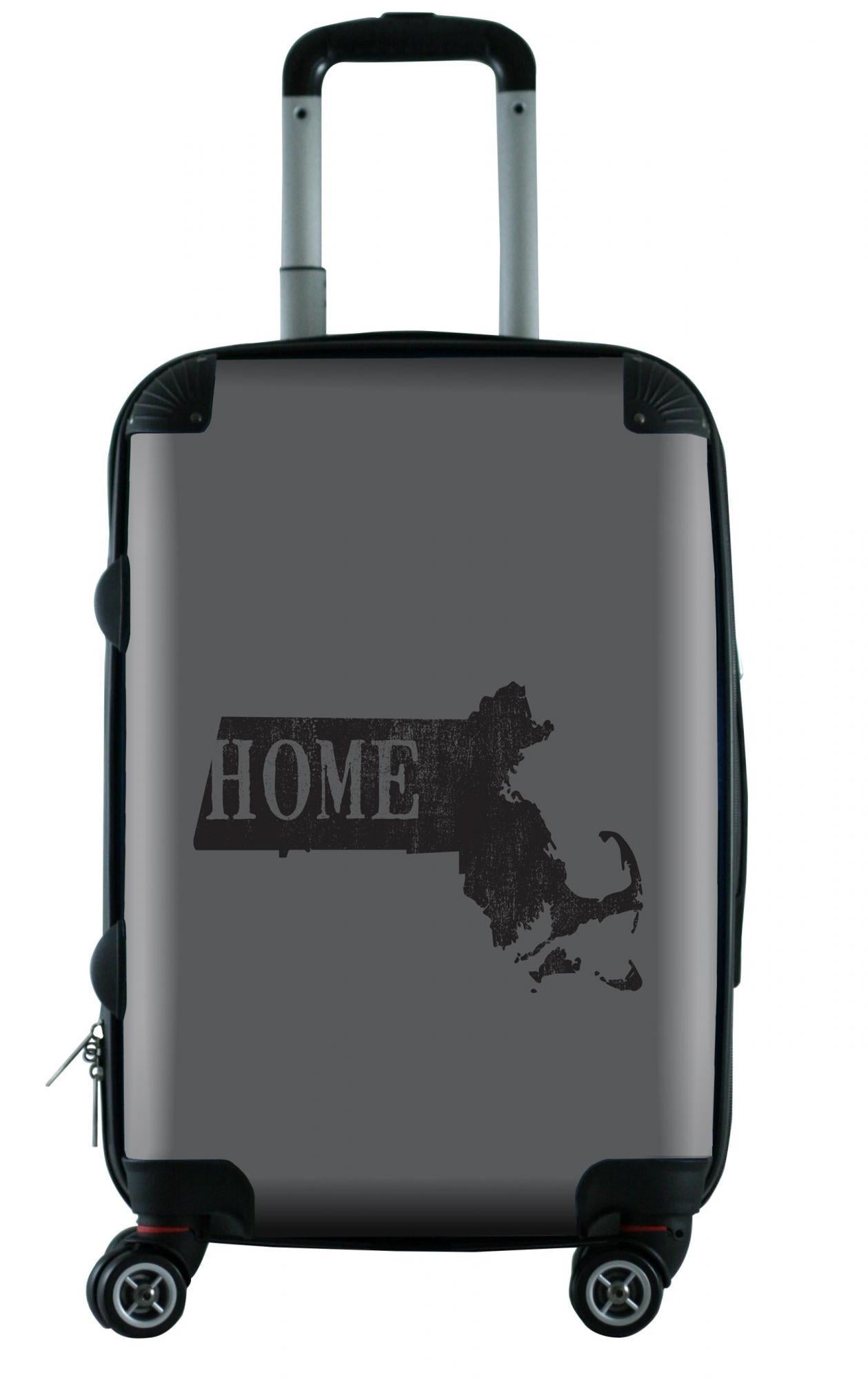 612 My Home State Massachusetts 20 Carry On Luggage - Lightweight Durable Suitcase for Travel, Business Trips & Weekend Getaways