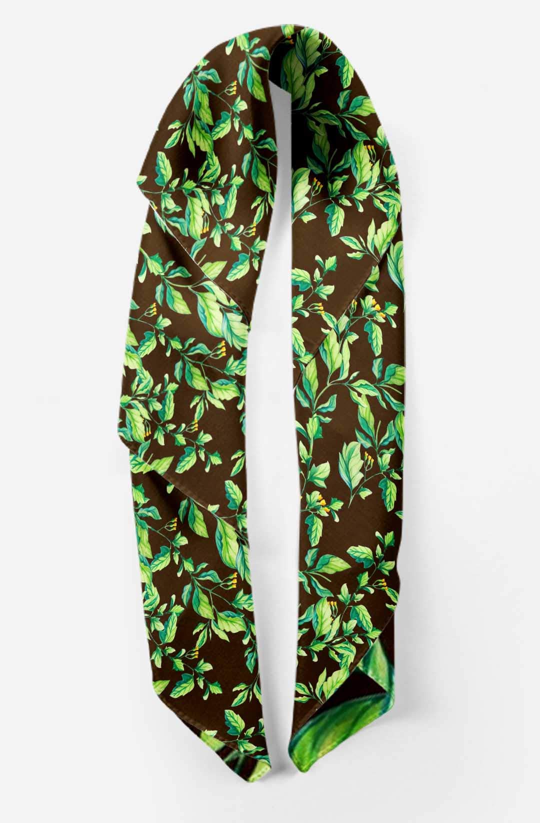 Bimba Printed Pure Silk Scarf for Women - Elegant Hair Wrap, Neck Scarf & Head Bandana - Perfect for Parties, Weddings & Everyday Fashion Accessories