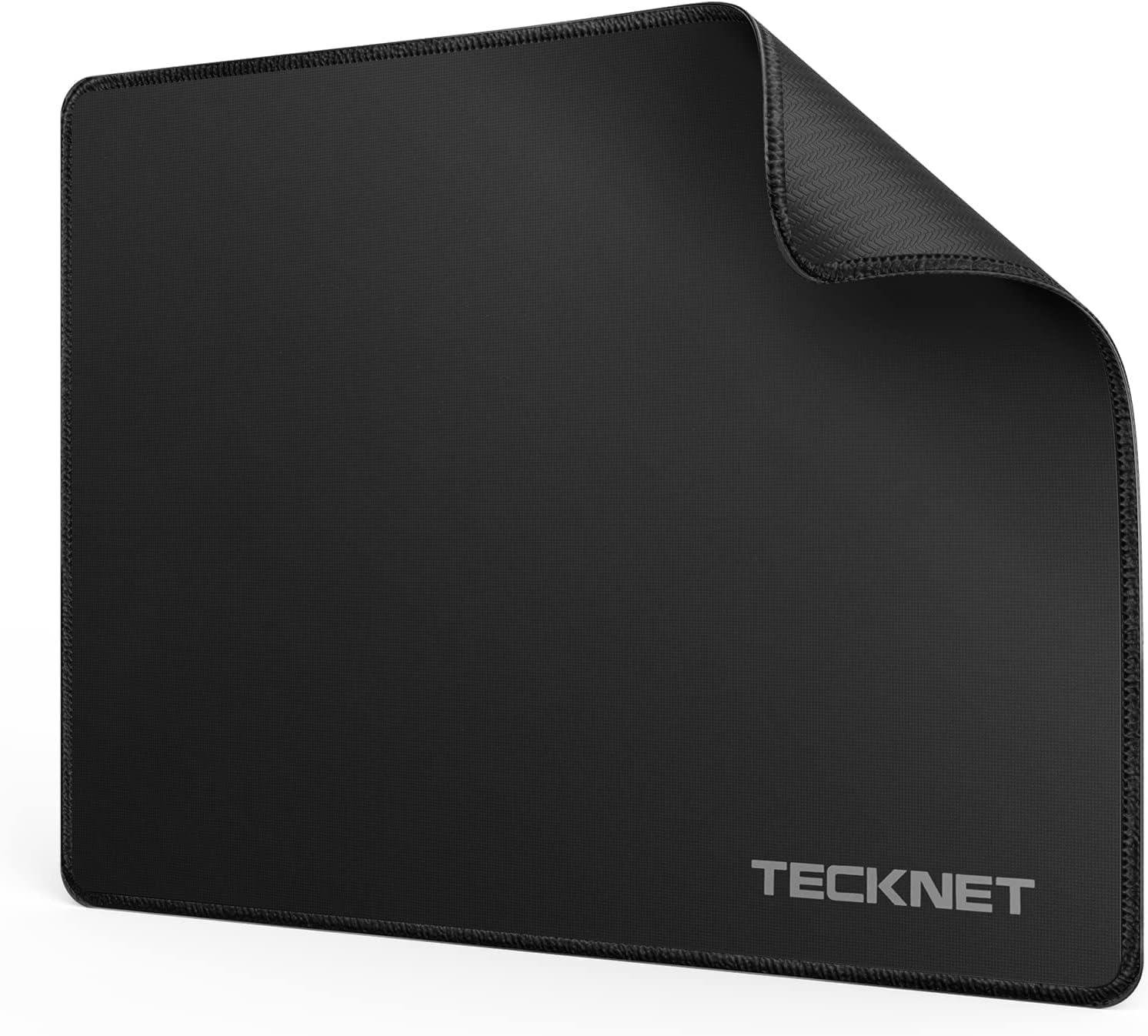 TECKNET Gaming Mouse Pad 27 x 21 cm - Non-Slip Rubber Base, Waterproof Surface for PC, Laptop, Office & Home Use - Perfect for Work, Gaming & Computer Tasks - Black
